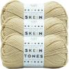 imageLion Brand Yarn Basic Stitch AntiPilling Yarn for Crocheting Knitting and Crafts Peachy 3 PackAlmond