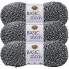 imageLion Brand Yarn Basic Stitch AntiPilling Yarn for Crocheting Knitting and Crafts Peachy 3 PackBlackWhite