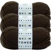imageLion Brand Yarn Basic Stitch AntiPilling Yarn for Crocheting Knitting and Crafts Peachy 3 PackEbony