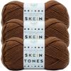imageLion Brand Yarn Basic Stitch AntiPilling Yarn for Crocheting Knitting and Crafts Peachy 3 PackMahogany