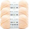imageLion Brand Yarn Basic Stitch AntiPilling Yarn for Crocheting Knitting and Crafts Peachy 3 PackPeachy