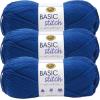 imageLion Brand Yarn Basic Stitch AntiPilling Yarn for Crocheting Knitting and Crafts Peachy 3 PackRoyal Blue