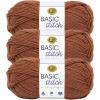imageLion Brand Yarn Basic Stitch AntiPilling Yarn for Crocheting Knitting and Crafts Peachy 3 PackRusset Heather