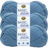 imageLion Brand Yarn Basic Stitch AntiPilling Yarn for Crocheting Knitting and Crafts Peachy 3 PackStonewash
