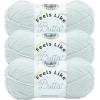 imageLion Brand Yarn Feels Like Butta Yarn VelvetySoft Yarn for Crocheting and Knitting 3 Pack Rainy DayRainy Day