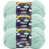 imageLion Brand Yarn Feels Like Butta Yarn VelvetySoft Yarn for Crocheting and Knitting 3 Pack Rainy DaySeafoam