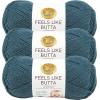 imageLion Brand Yarn Feels Like Butta Yarn VelvetySoft Yarn for Crocheting and Knitting 3 Pack Rainy DayTeal