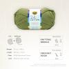 imageLion Brand Yarn Lightweight 247 Cotton Yarn for Knitting Crocheting and Crafts Creamsicle 3 PackBay Leaf