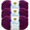 imageLion Brand Yarn Lightweight 247 Cotton Yarn for Knitting Crocheting and Crafts Creamsicle 3 PackBeets