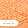imageLion Brand Yarn Lightweight 247 Cotton Yarn for Knitting Crocheting and Crafts Creamsicle 3 PackCreamsicle