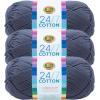 imageLion Brand Yarn Lightweight 247 Cotton Yarn for Knitting Crocheting and Crafts Creamsicle 3 PackDenim