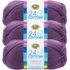 imageLion Brand Yarn Lightweight 247 Cotton Yarn for Knitting Crocheting and Crafts Creamsicle 3 PackPurple