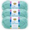 imageLion Brand Yarn Lightweight 247 Cotton Yarn for Knitting Crocheting and Crafts Creamsicle 3 PackSucculent