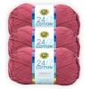 imageLion Brand Yarn Lightweight 247 Cotton Yarn for Knitting Crocheting and Crafts Creamsicle 3 PackTerracotta