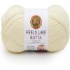 imageLion Brand Yarn Feels Like Butta Yarn VelvetySoft Yarn for Crocheting and Knitting 3 Pack Rainy DayLemon