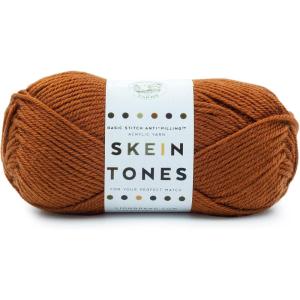 imageLion Brand Yarn Basic Stitch AntiPilling Yarn for Crocheting Knitting and Crafts Peachy 3 PackAdobe