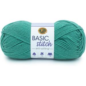 imageLion Brand Yarn Basic Stitch AntiPilling Yarn for Crocheting Knitting and Crafts Peachy 3 PackBeryl