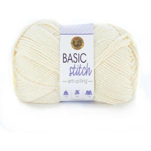 imageLion Brand Yarn Basic Stitch AntiPilling Yarn for Crocheting Knitting and Crafts Peachy 3 PackEcru