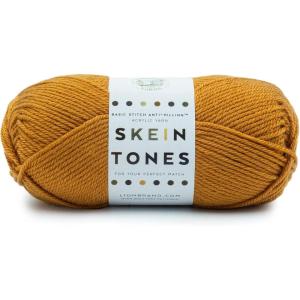 imageLion Brand Yarn Basic Stitch AntiPilling Yarn for Crocheting Knitting and Crafts Peachy 3 PackHoney