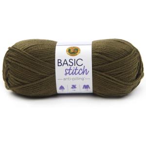 imageLion Brand Yarn Basic Stitch AntiPilling Yarn for Crocheting Knitting and Crafts Peachy 3 PackOlive