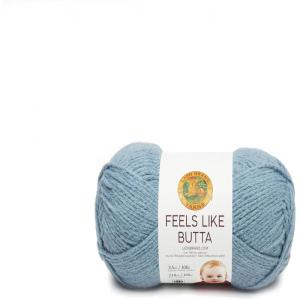 imageLion Brand Yarn Feels Like Butta Yarn VelvetySoft Yarn for Crocheting and Knitting 3 Pack Rainy DayDusty Blue