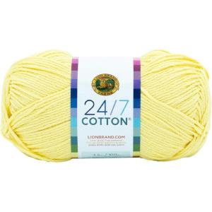 imageLion Brand Yarn Lightweight 247 Cotton Yarn for Knitting Crocheting and Crafts Creamsicle 3 PackLemon