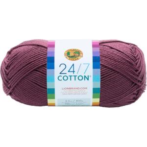 imageLion Brand Yarn Lightweight 247 Cotton Yarn for Knitting Crocheting and Crafts Creamsicle 3 PackLilac