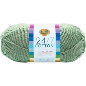 imageLion Brand Yarn Lightweight 247 Cotton Yarn for Knitting Crocheting and Crafts Creamsicle 3 PackMint