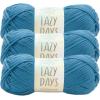 imageLion Brand Lazy Days Beginner Yarn for Knitting Crocheting and Crafts Surf Spray 3 PackBluebell