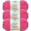 imageLion Brand Lazy Days Beginner Yarn for Knitting Crocheting and Crafts Surf Spray 3 PackSorbet