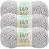 imageLion Brand Lazy Days Beginner Yarn for Knitting Crocheting and Crafts Surf Spray 3 PackWind Chime