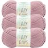 imageLion Brand Lazy Days Beginner Yarn for Knitting Crocheting and Crafts Surf Spray 3 PackWoodrose