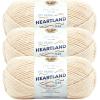 imageLion Brand Yarn Heartland Yarn WorstedWeight Yarn for Knitting Crocheting and Crafting 3 Pack Petrified ForestAcadia