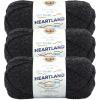 imageLion Brand Yarn Heartland Yarn WorstedWeight Yarn for Knitting Crocheting and Crafting 3 Pack Petrified ForestBlack Canyon
