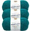 imageLion Brand Yarn Heartland Yarn WorstedWeight Yarn for Knitting Crocheting and Crafting 3 Pack Petrified ForestCuyahoga Valley