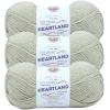 imageLion Brand Yarn Heartland Yarn WorstedWeight Yarn for Knitting Crocheting and Crafting 3 Pack Petrified ForestDry Tortugas