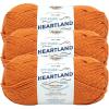 imageLion Brand Yarn Heartland Yarn WorstedWeight Yarn for Knitting Crocheting and Crafting 3 Pack Petrified ForestGateway Arch