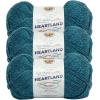 imageLion Brand Yarn Heartland Yarn WorstedWeight Yarn for Knitting Crocheting and Crafting 3 Pack Petrified ForestGlacier Bay