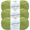 imageLion Brand Yarn Heartland Yarn WorstedWeight Yarn for Knitting Crocheting and Crafting 3 Pack Petrified ForestHaleakala