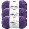 imageLion Brand Yarn Heartland Yarn WorstedWeight Yarn for Knitting Crocheting and Crafting 3 Pack Petrified ForestHot Springs