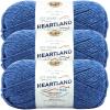imageLion Brand Yarn Heartland Yarn WorstedWeight Yarn for Knitting Crocheting and Crafting 3 Pack Petrified ForestOlympic
