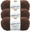 imageLion Brand Yarn Heartland Yarn WorstedWeight Yarn for Knitting Crocheting and Crafting 3 Pack Petrified ForestSequoia