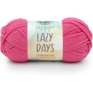 imageLion Brand Lazy Days Beginner Yarn for Knitting Crocheting and Crafts Surf Spray 3 PackSorbet
