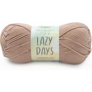 imageLion Brand Lazy Days Beginner Yarn for Knitting Crocheting and Crafts Surf Spray 3 PackTaupe