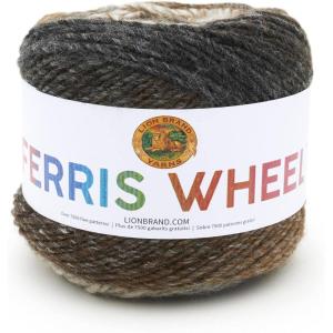 imageLion Brand Yarn Ferris Wheel Yarn Roving Multicolor Yarn for Knitting Crocheting and Crafts 3 Pack Wild VioletsMorning Java