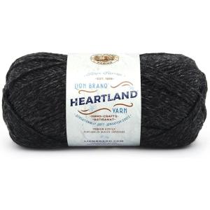imageLion Brand Yarn Heartland Yarn WorstedWeight Yarn for Knitting Crocheting and Crafting 3 Pack Petrified ForestBlack Canyon