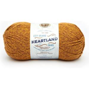imageLion Brand Yarn Heartland Yarn WorstedWeight Yarn for Knitting Crocheting and Crafting 3 Pack Petrified ForestBryce Canyon