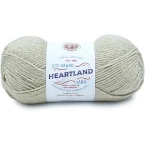 imageLion Brand Yarn Heartland Yarn WorstedWeight Yarn for Knitting Crocheting and Crafting 3 Pack Petrified ForestDry Tortugas