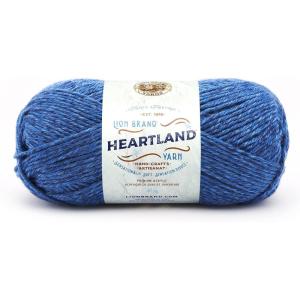 imageLion Brand Yarn Heartland Yarn WorstedWeight Yarn for Knitting Crocheting and Crafting 3 Pack Petrified ForestOlympic